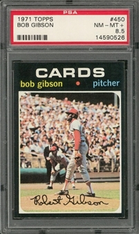 1971 Topps #450 Bob Gibson – PSA NM-MT+ 8.5